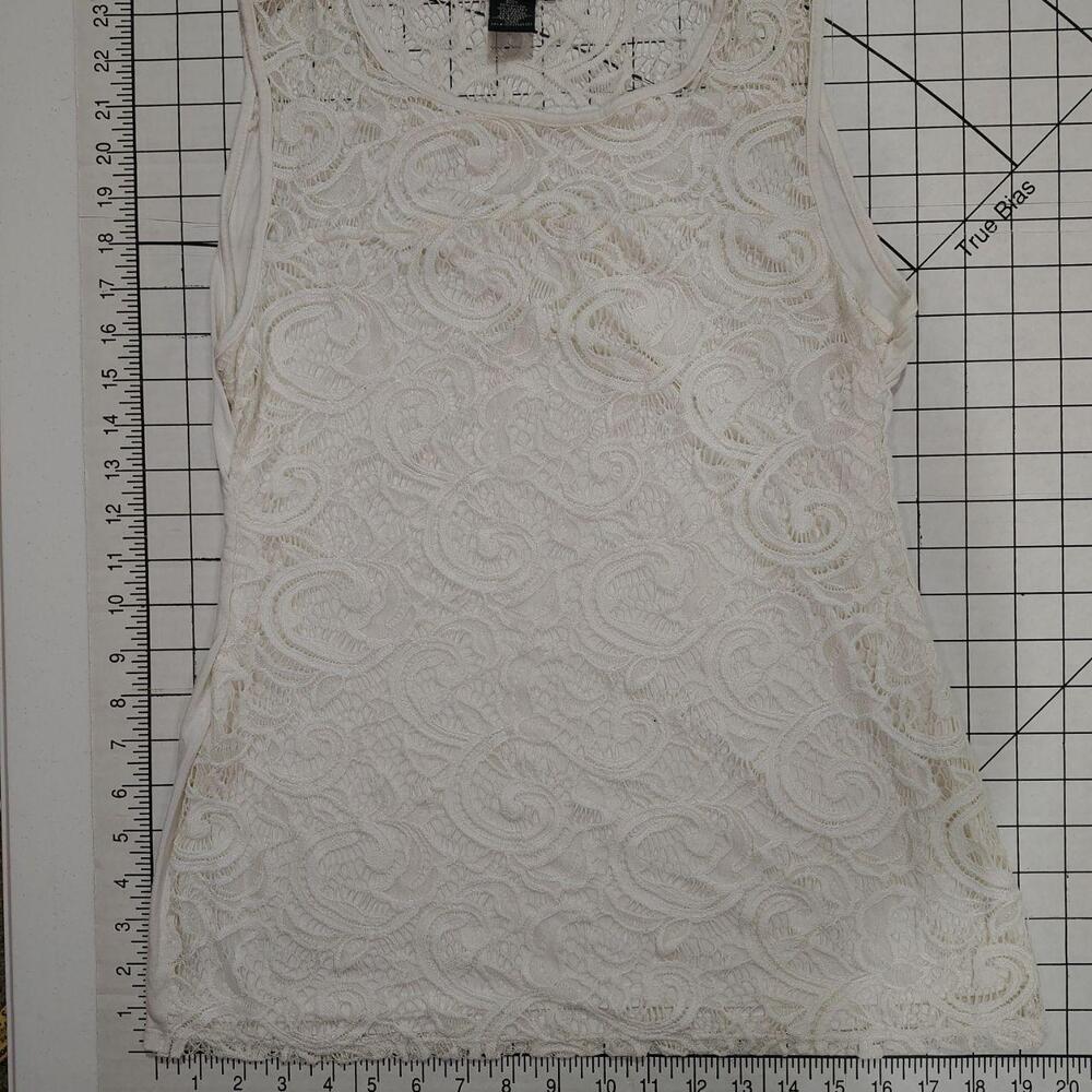 Ivory lace tank top